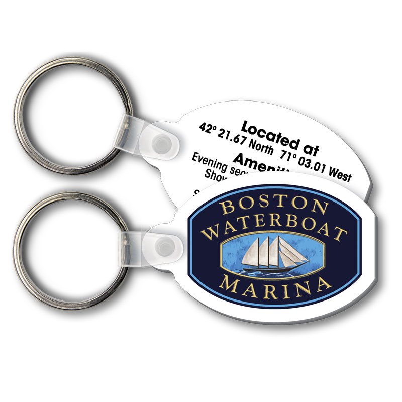 Soft Vinyl Key Tag Double Sided Imprint